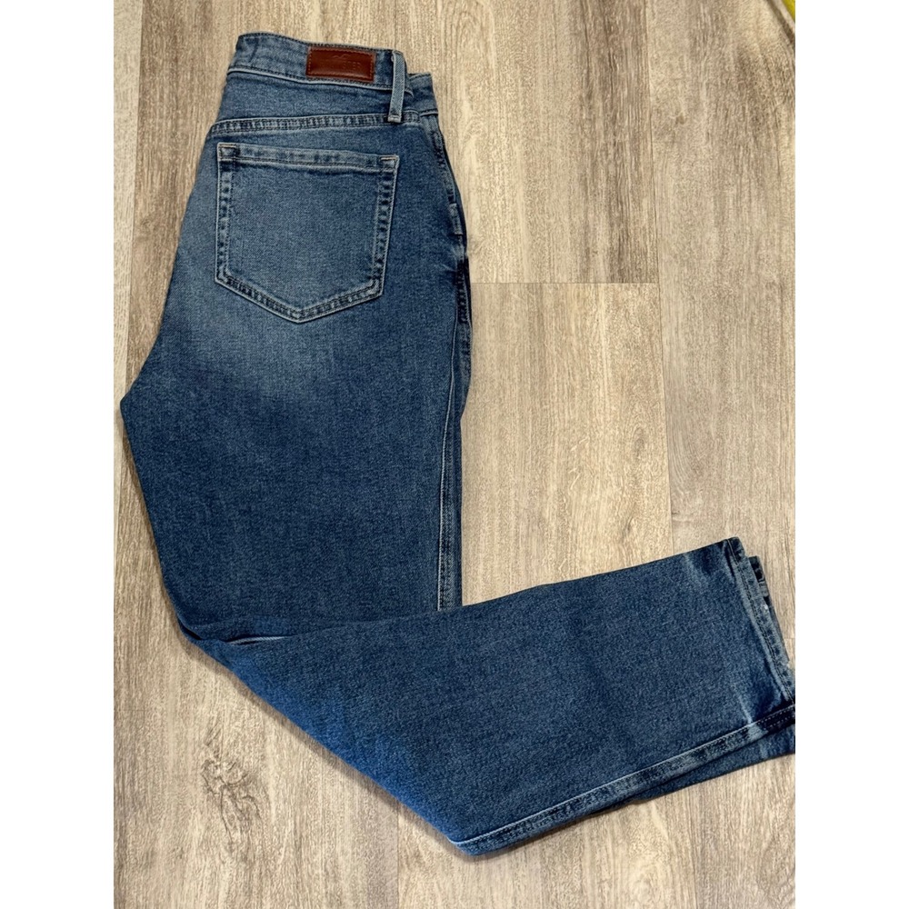Hollister Ultra‎ High Rise Mom Jean Vintage Stretch Blue Denim W26 L27 3R
